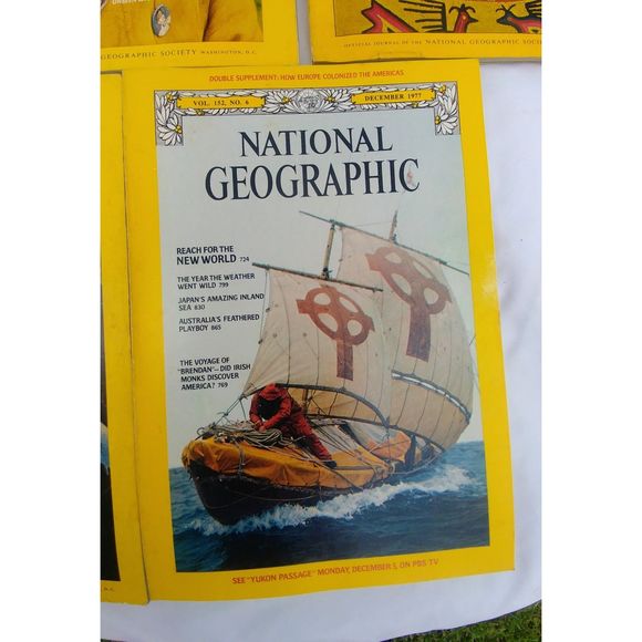 Vintage Bundle of five (5) 1977 National Geographic magazines - Picture 6 of 10